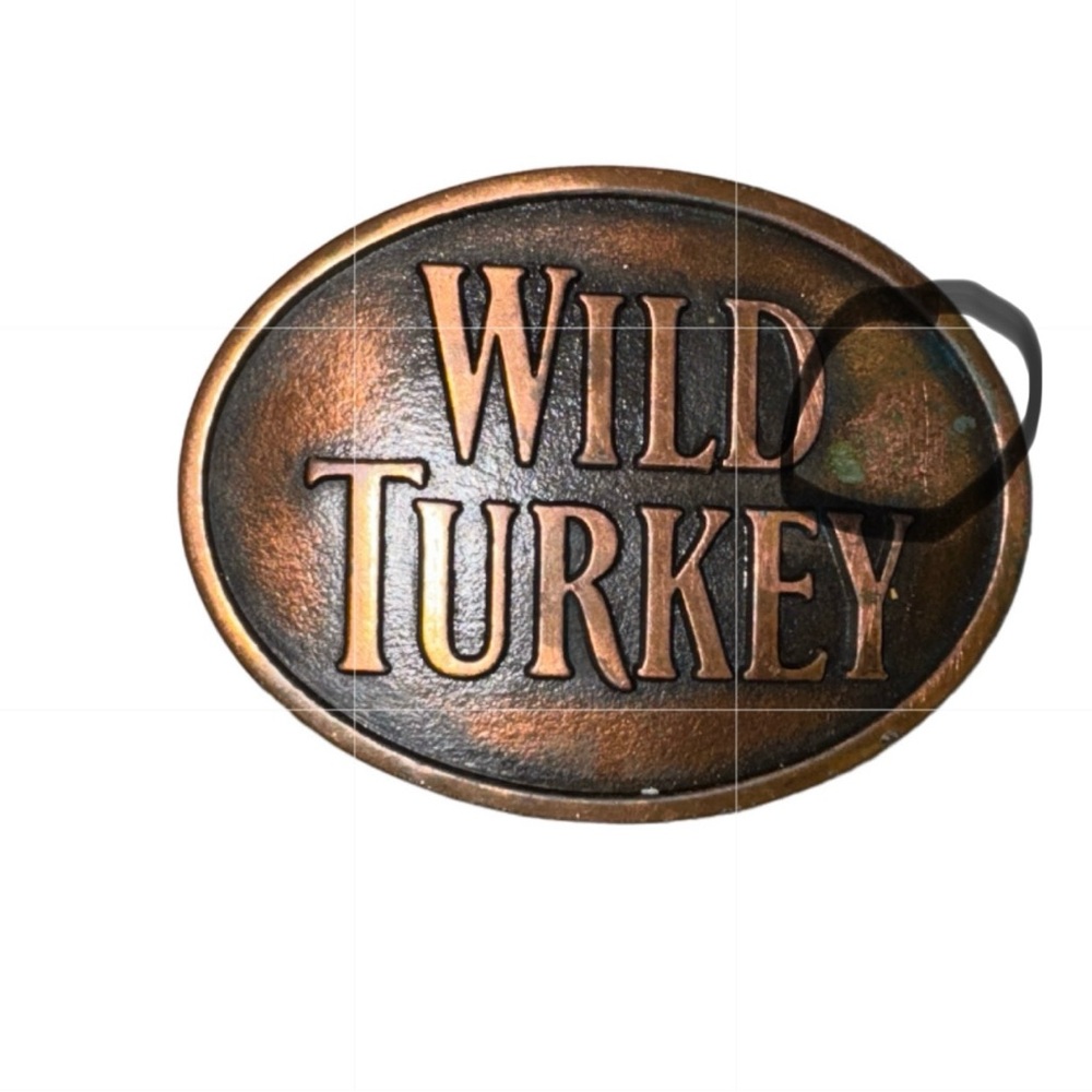 MEN’S Rare Vintage Copper “ Wild Turkey” Belt Buckle - Picture 3 of 3